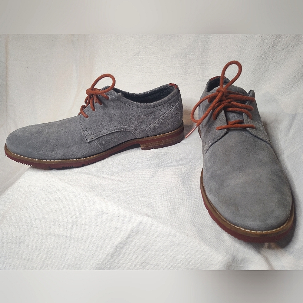 Rockport Walkability Blue Suede Shoes Mens size 7.5